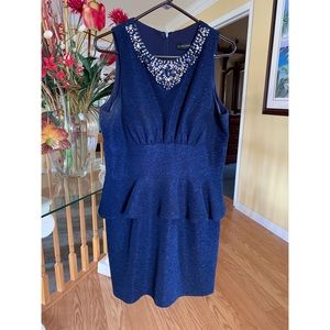 Cachet formal style peplum dress